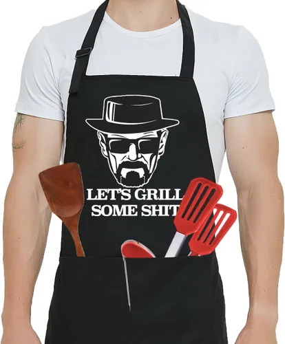 Vista 4 de Delantal para hombre para parrilla de barbacoa mejor Flippin' Farter I Mean Father divertido regalo para padre