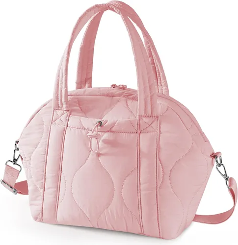Vista 8 de WONDAY Bolsas de almuerzo aisladas para mujer, bolsa de almuerzo acolchada negra de 12 litros con correa para el hombro, impermeable, a prueba