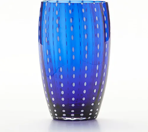 Vista 12 de Zafferano Perle Beverage Amber (juego de 2) 16 onzas líquidas, 5.3 pulgadas de altura, cristal de Murano de colores Ámbar