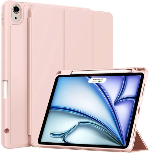 Vista 12 de Funda para iPad Air de 11 pulgadas M3/M2 (2025/2024), iPad Air 5/4 (2022/2020 5ª/4ª generación de 10.9 pulgadas) con soporte para lápiz, soporte