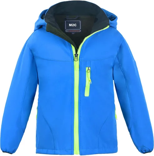 Vista 11 de M2C Chaqueta Softshell Cortavientos con Capucha y Forro Polar para Niños y Niñas