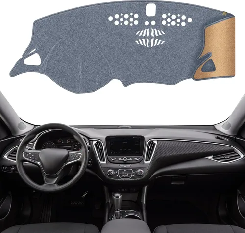Vista 10 de Cubierta de tablero Tapete de salpicadero Compatible con Chevy Cruze 2015-2011 (para transmisión en la izquierda), Alfombra de salpicadero de coche