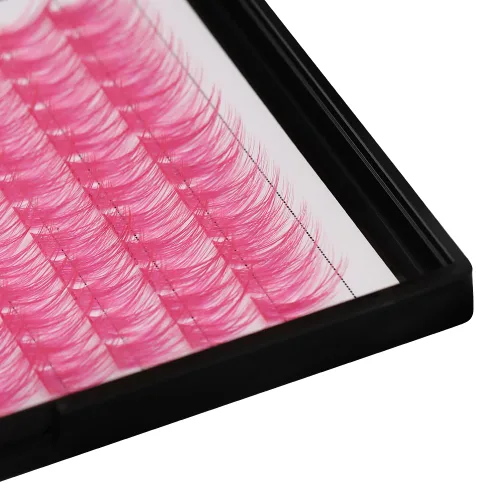 Vista 60 de Pestañas postizas de tallo ancho con varias pestañas falsas de colores D Curl de 10 a 20 mm para elegir, pestañas postizas profesionales