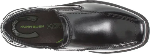 Vista 3 de Nunn Bush Bleeker Street Mocasín sin cordones para hombre Negro