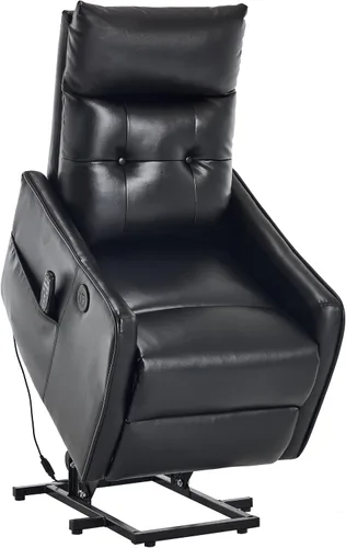 Vista 19 de Silla reclinable eléctrica con elevación Trustyue con calor y masaje, sillas elevadoras para asistencia al estar de pie, silla pequeña con elevación