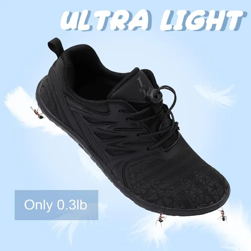 Vista 3 de L-RUN Zapatos de agua para hombre y mujer, zapatos de agua descalzos para senderismo, secado rápido, calcetines acuáticos para natación, buceo