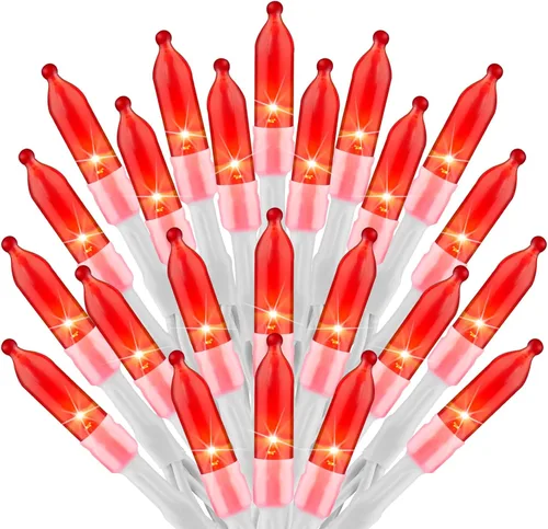 Vista 11 de Minetom Guirnalda de luces de Halloween para exteriores, 39 pies, 100 luces LED impermeables de Navidad con 8 modos de iluminación para Halloween