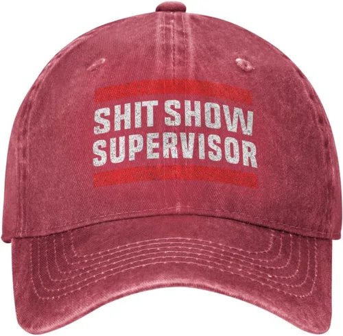 Vista 9 de Shit Show Supervisor Hat para mujer, gorra de béisbol vintage