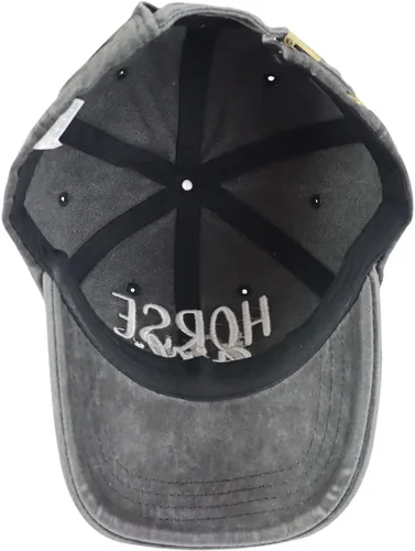 Vista 6 de Gorra de béisbol para mujer, divertida gorra de béisbol bordada de algodón ajustable para amantes de los caballos