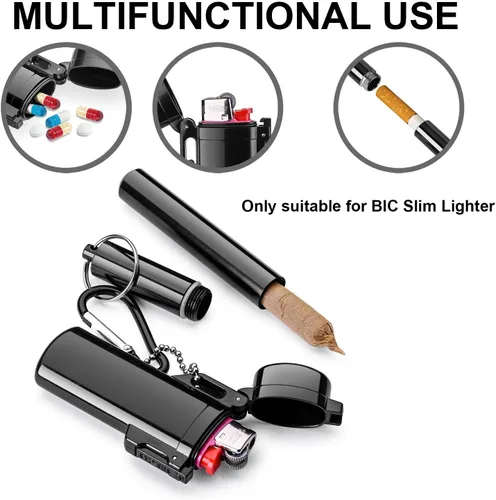Vista 4 de Lighter Case&Airtight Aluminum Metal Storage Tube Set