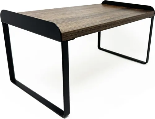 Vista 12 de Mitus Organizador y almacenamiento de estantes, estante apilable de madera escalonada para encimeras, escritorios, gabinetes (juego de 2) 12
