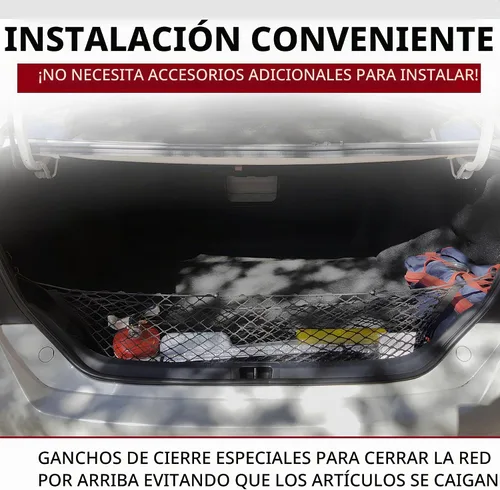 Vista 2 de Red de carga de malla para maletero estilo sobre para Toyota Camry 2012-2017, accesorios exteriores automotrices, organizadores de almacenamiento