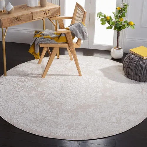 Vista 8 de SAFAVIEH - Alfombra decorativa de la colección Reflection - 2'3" x 3', color beige y crema, no desprende pelusa y fácil de limpiar, ideal