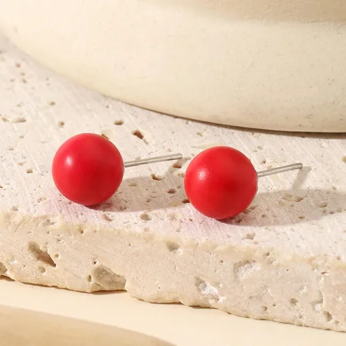 Vista 97 de Natural Stone Stud Earrings for Women 8mm Sterling Silver Genuine Gemstone Earrings Handmade Sterling Silver Crystal Stud Earrings for Women