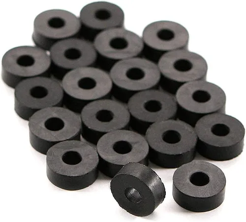 Vista 10 de Arandelas de goma EPDM negras – varios tamaños para postes de montaje de accesorios y retención de funda Kydex