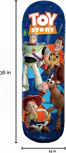 Vista 6 de Hedstrom Toy Story 4 Bop Bag - Juego de saco de boxeo y guantes inflables, se infla hasta 36 pulgadas