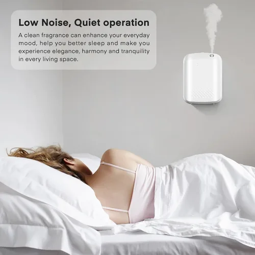 Vista 6 de Difusor inteligente sin agua, difusor de aroma con tecnología inteligente de aire frío, capacidad de 13.5 fl oz y cobertura de 1500 pies cuadrados