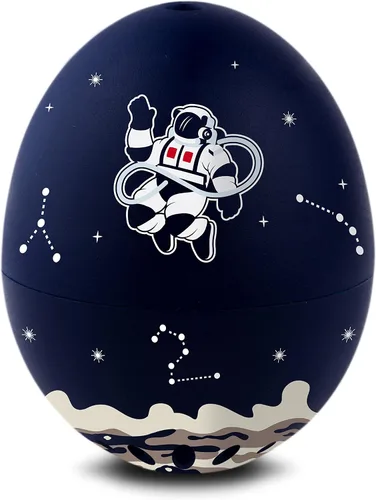 Vista 2 de Space BeepEgg - Temporizador de huevos para hervir huevos - Olla musical para huevos suaves, medianos y duros, aptos para alimentos, temporizador