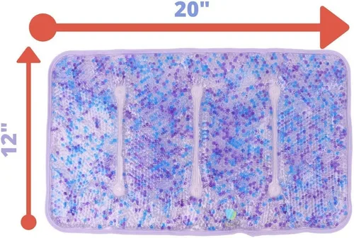 Vista 4 de FOMI Care - Paquete de cuentas de gel grandes para bebidas frías y calientes, 20 x 12 pulgadas, terapia de hielo para aliviar el dolor de espalda