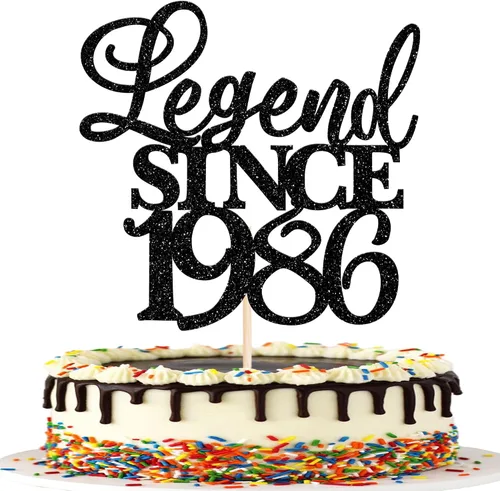 Vista 55 de Rsstarxi 1 paquete de decoración de pastel con purpurina de leyenda desde 2012 para decoración de tarta de cumpleaños 13 años para decoración