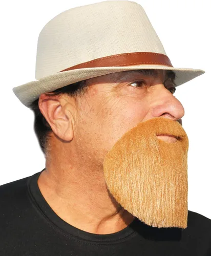 Vista 6 de Barba de círculo completo falsa de la cabra extendida realista, barba del traje de la novedad