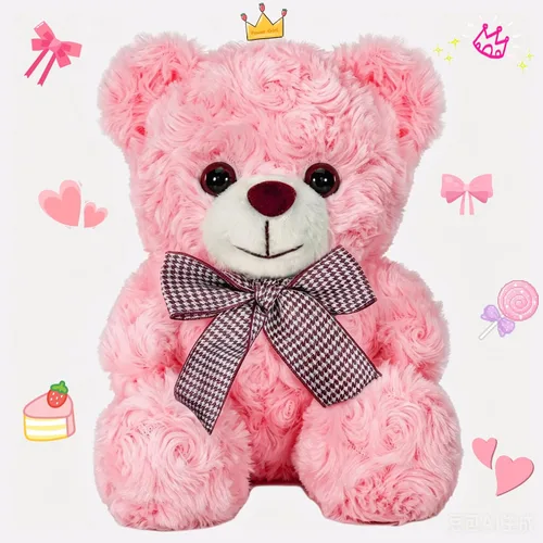 Vista 8 de Oso de Peluche Animal de Felpa, Oso de Peluche Amarillo Brillante Juguete de Felpa para Niños y Niñas de 3+, Oso Suave de 8″ como Regalo para Niños