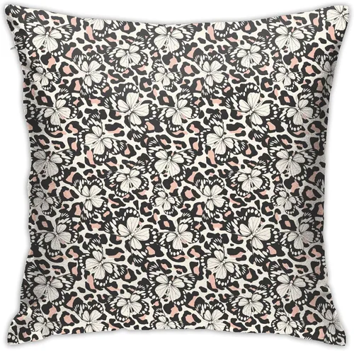Vista 18 de Fundas de almohada con estampado de vaca y leche blanca y negra de 18 x 18 pulgadas, funda de almohada para dormitorio, sofá, funda de almohada