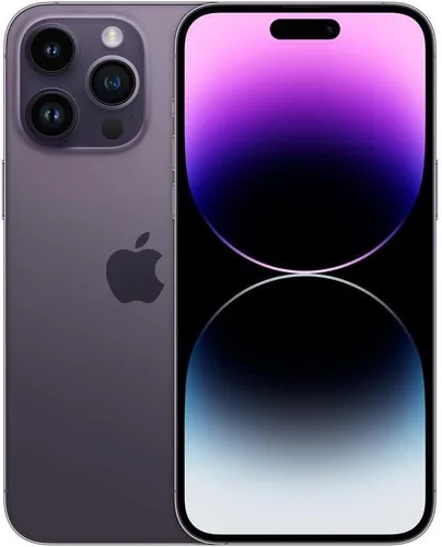 Vista 14 de Apple - Teléfono iPhone 14 Pro Max, 1 TB, morado oscuro, para AT&T (reacondicionado)