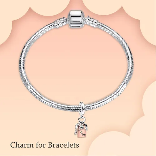 Vista 4 de Daily Beads fit Bracelets Necklace,925 Sterling Silver Pendant Beads,Christmas Halloween Birthday Valentine's Day Gifts for Women Wife