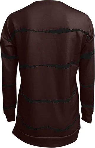 Vista 5 de FABFEGU Sudaderas con gráficos para mujer, estilo vintage, de moda, con cuello redondo, casual, holgadas, de manga larga