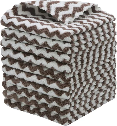 Vista 16 de Paño de Limpieza de Microfibra Sin Pelusas, Paquete de 10 Paños de Secado Rápido para Limpieza, Paños de Cocina Súper Absorbentes para Lavar Platos