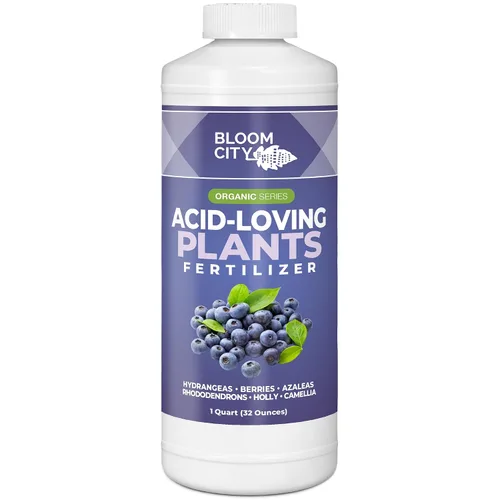 Vista 3 de Bloom City Fertilizante para plantas amantes de los ácidos, fórmula líquida de acidificantes y nutrientes para arándanos, hortensias y otras plantas