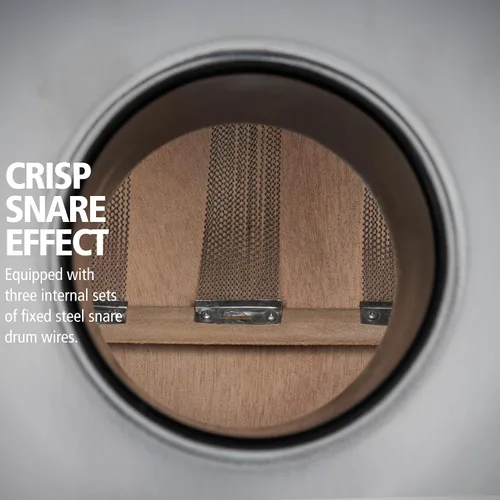 Vista 5 de Cajón de Bajo Backbeat Jumbo con Orificio de Sonido Portado y Bordones — NO FABRICADO EN CHINA — Para Música Acústica, Toca con Tus Manos, GARANTÍA