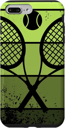Vista 12 de Raqueta de jugador de tenis con cancha de pelota de tenis Vintage Retro Case para iPhone 17