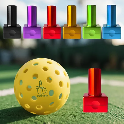 Vista 7 de Sello de Pelota de Pickleball Personalizado con Tu Logo Texto Marcador de Pickleball Reutilizable Perfecto para Marcar Tus Pelotas de Pickleball