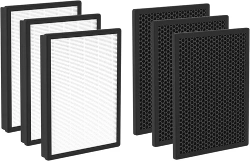 Vista 7 de Nispira Paquete de 1 filtro de repuesto AP-B102 compatible con el purificador de aire Alexapure Breeze 3049 True HEPA Carbon
