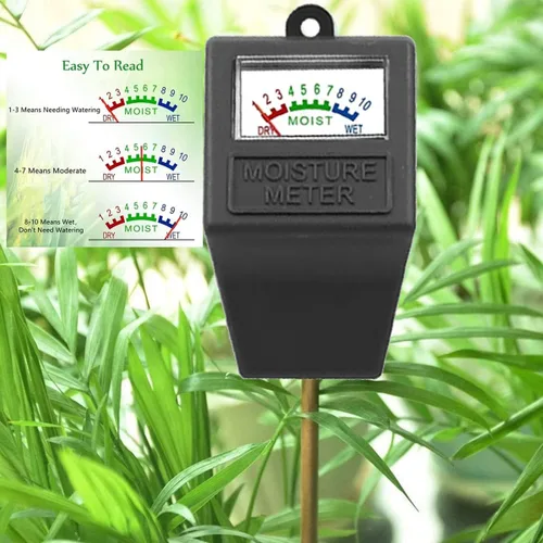 Vista 3 de Medidor de humedad del suelo, higrómetro de plantas, sensor de humedad de plantas, monitor de agua para plantas en maceta, jardín, granja, césped