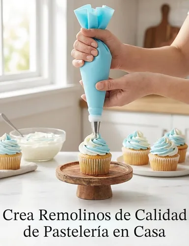 Vista 8 de Juego de bolsas y puntas de tubería, suministros de decoración de pasteles reutilizables con 2 bolsas reutilizables, 12 puntas de glaseado, 2