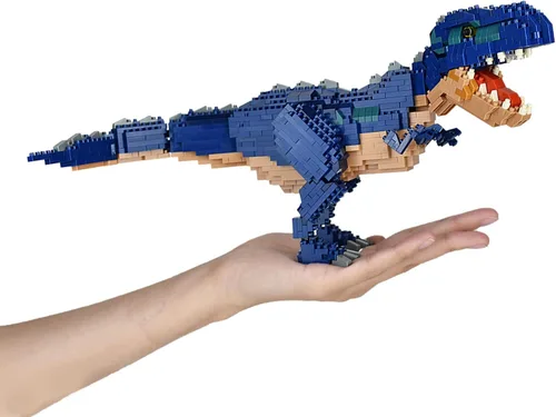 Vista 3 de nanoblock - Dinosaurs - Dinosaurio Deluxe Edition Giganotosaurus, kit de construcción de la serie Advanced Hobby