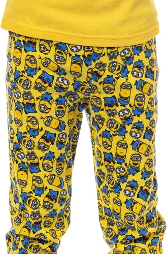 Vista 2 de INTIMO Despicable Me Minions Crew Bob Stuart Phil Kevin - Conjunto de pijama de ajuste ajustado para niños