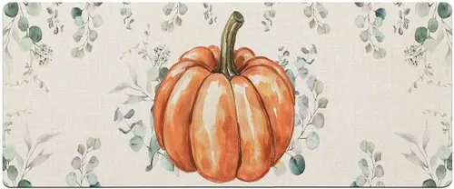 Vista 7 de Tapete de baño naranja con calabaza de Acción de Gracias para bañera, antideslizante, de secado rápido y absorbente, tierra de diatomeas