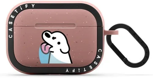 Vista 20 de CASETiFY Bounce Airpods Pro (1ª/2.ª generación) - Funda con anillo, negro Kingsnake - carbón mate