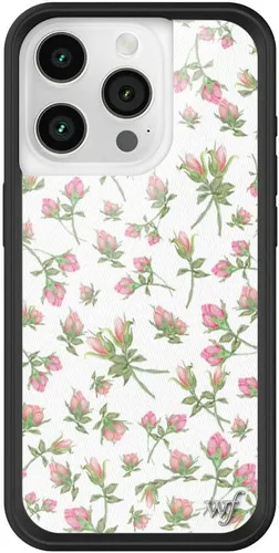 Vista 46 de Wildflower - Fundas compatibles con Apple iPhone 15 Pro Protector de goma negro, certificado de prueba de caída de 4 pies, propiedad de mujeres