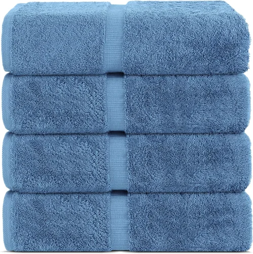 Vista 23 de Chakir Turkish Linens Toallas turcas de alta calidad 100% algodón para baño, toallas de baño grandes de 30 x 60 pulgadas (4 piezas, aguamarina)
