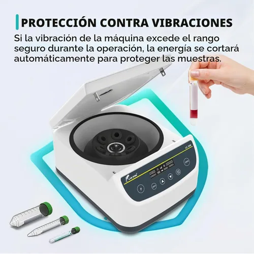 Vista 5 de Máquina centrífuga de laboratorio LAB FISH 2ml/5ml/10ml/15ml/50ml Tubos de prueba de laboratorio Control de baja velocidad 500-4000r/min, Máx