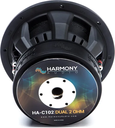 Vista 5 de Harmony Audio HA-C102 Car Stereo Competition Carbon 10 "Sub 2000W Dual 2 Ohm Subwoofer Nuevo
