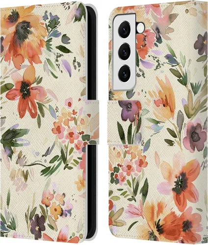 Vista 111 de Head Case Designs Officially Licensed Ninola Butterfly Nature Spring Floral Leather Wallet Case Compatible with Samsung Galaxy A07 4G