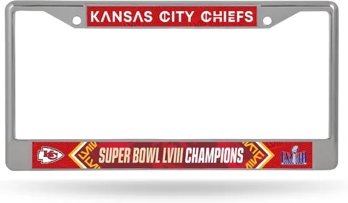 Vista 9 de Rico Industries All Sports Champions 12" x 6" Chrome Frame with Decal Inserts - Car/Truck/SUV Automobile Accessory