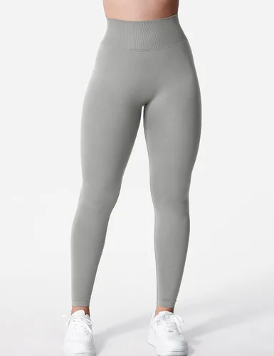 Vista 3 de YEOREO Liz - Leggings de entrenamiento para mujer, cintura alta, levantamiento de glúteos, espalda en V, sin costuras, para gimnasio, yoga