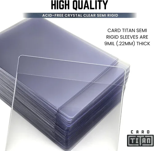 Vista 6 de Card Titan Fundas semirrígidas y penny de 200 unidades - Caja